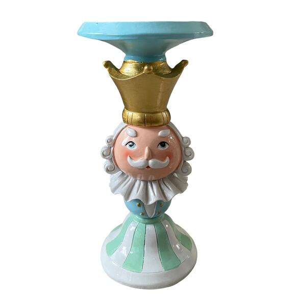 Cupcakes and Cashmere King & Queen Candle Holders Holiday Nutcracker Pastel New - Picture 5 of 16